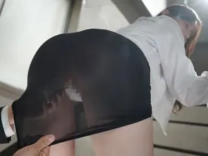 This brunette can't get enough of that Japan suck job before getting pounded rock hard - molten JAV uncensored! The stellar black-haired with giant melons gives an outstanding oral job to a fortunate boy in Japan, followed by a